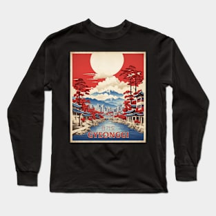 Gyeonggi South Korea Travel Tourism Retro Vintage Long Sleeve T-Shirt